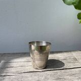 Art Deco silver-plated glass cup