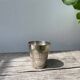 Timbale verre argenté art déco