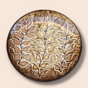 Wall plaque in ceramic by Robert Pérot, Atelier du Vieux Moulin, Vallauris.