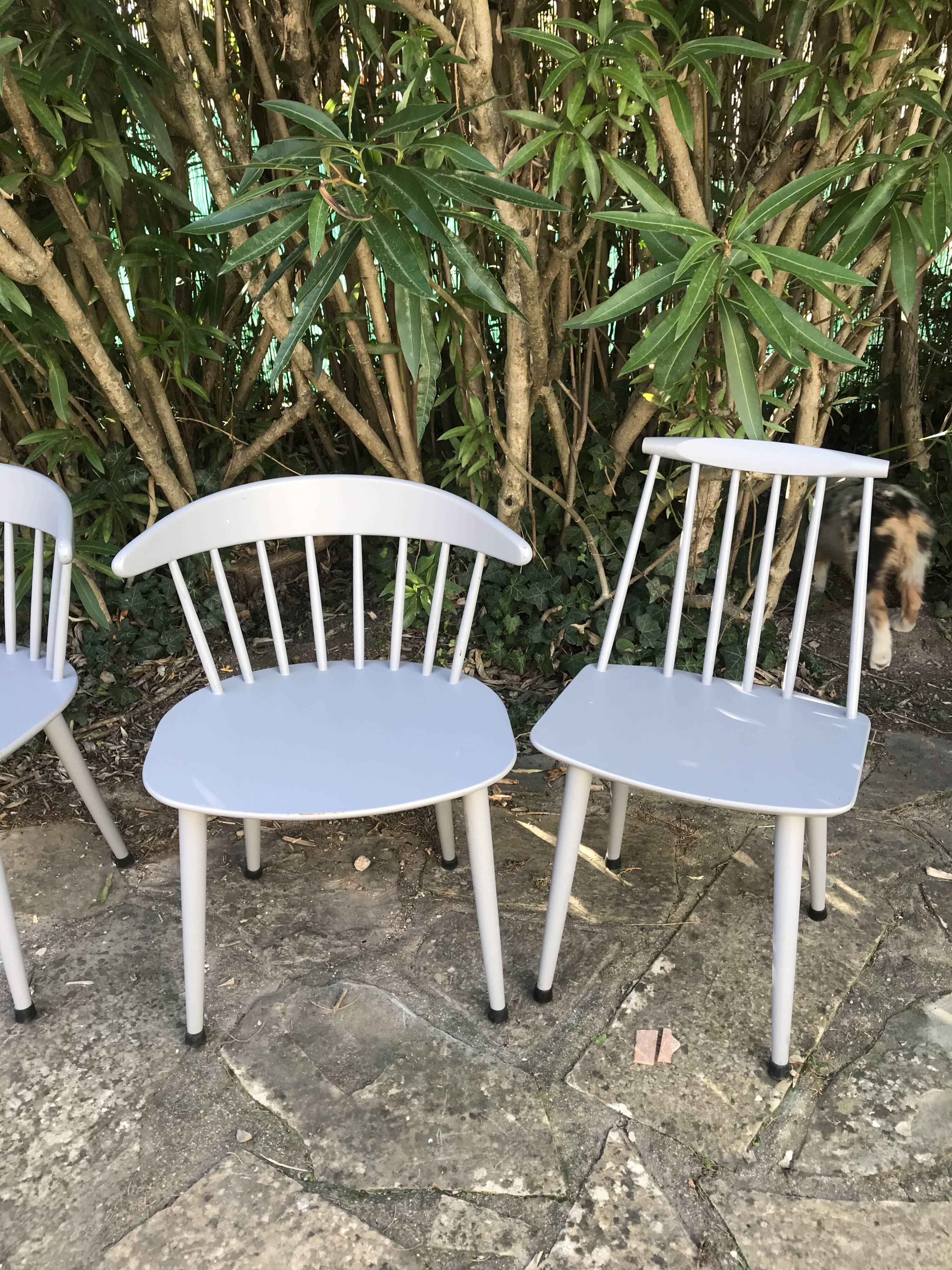 Set of 4 Scandinavian chairs Mobler 70s