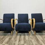 Armchairs by Jindrich Halabala for Up Závody, Set of 3