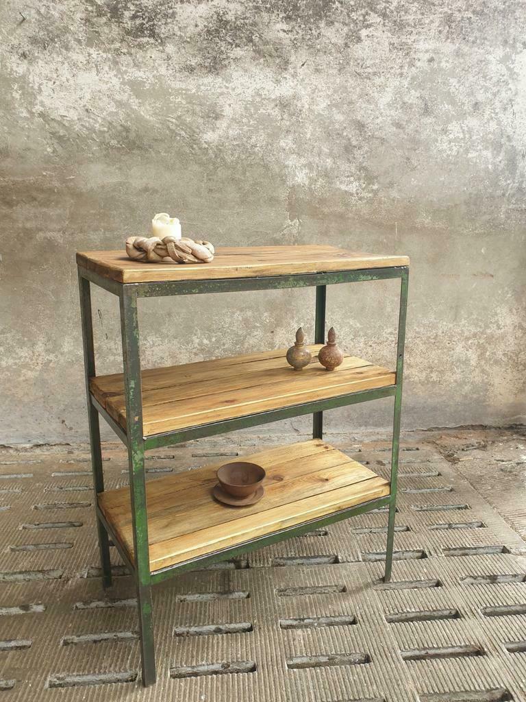 Industrial shelving unit coffeemachine table
