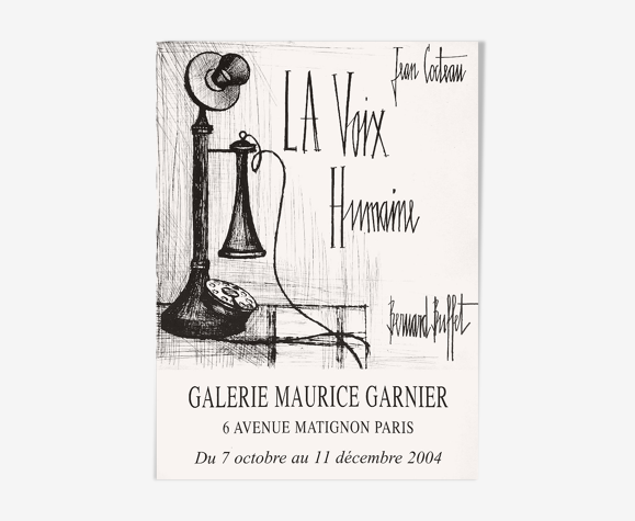 Bernard Buffet affiche la voix humaine