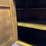 Art Deco raw wood sideboard