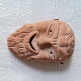 2 vintage terracotta masks made in Greece