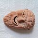 2 masques en terre cuite fabriqués en Grèce vintage