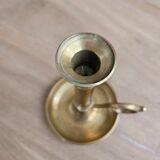 Hand candlestick with brass fitter