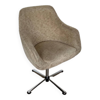 Egg chair beige mid-century