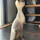 Vintage Siamese Cat Statuette - Slender Ceramic - Signed