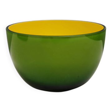 Two-layer glass bowl from the 1960s.