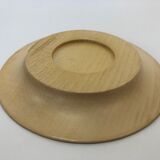 Vintage wooden cups and saucers in teak