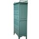 Old grey green high chest of drawers H160