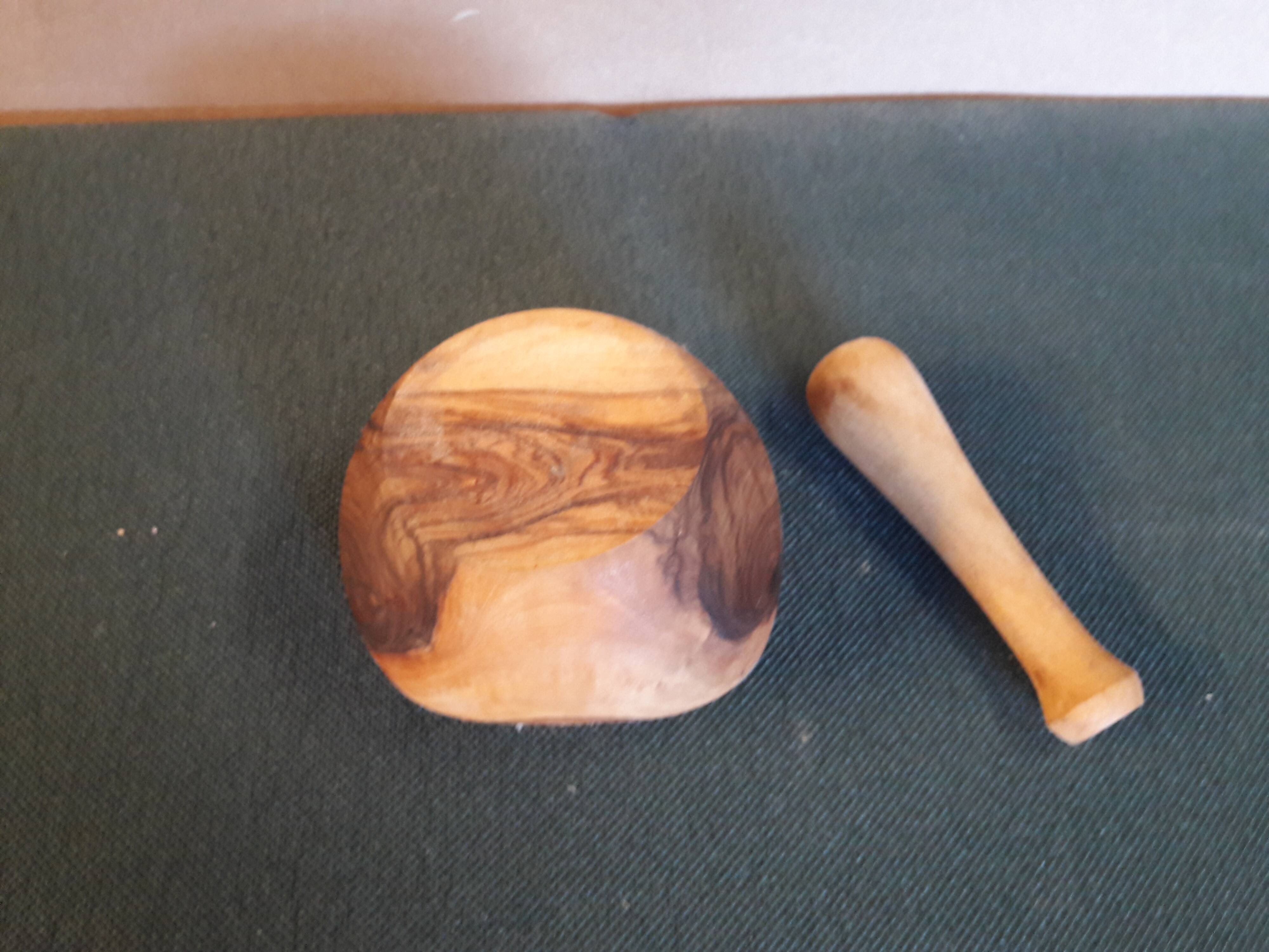 Olive wood pestle