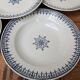 Set of 6 old ceramic soup plates, Primax saint model