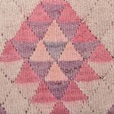 3x12 Pink & Beige Kilim Runner Rug 84x347Cm SK 34619