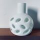 Thick glass paste vase