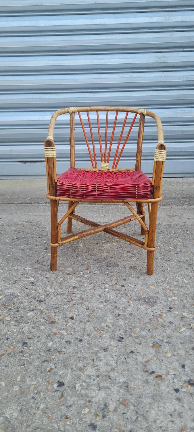 Children's rattan chair