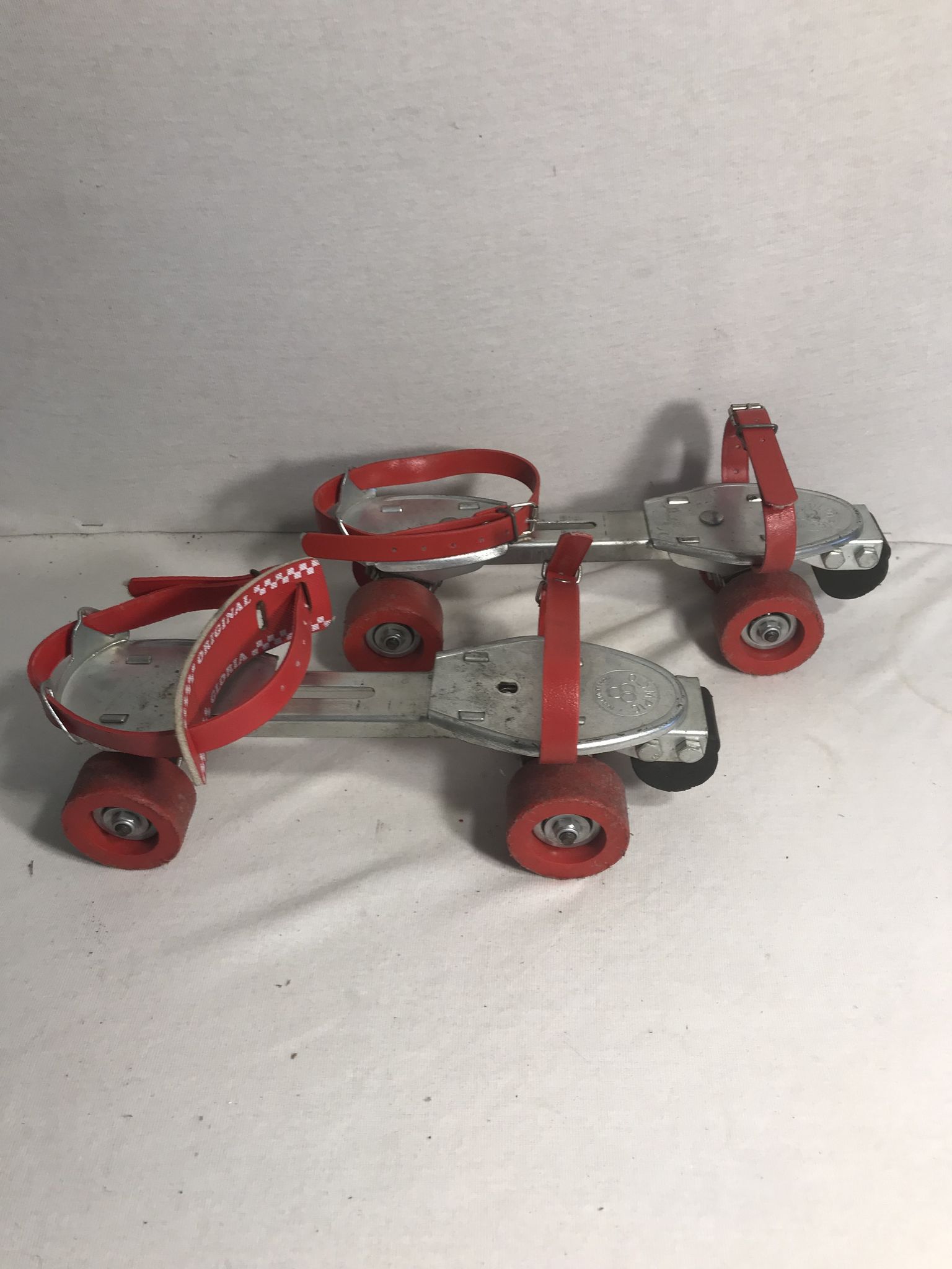 Old pair of roller skates olympic metal