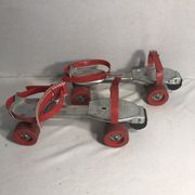 Old pair of roller skates olympic metal