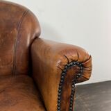 Club chair sheep leather