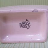 Théière and its pink ceramic sugar maker Art Deco