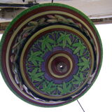 Hanging planter in earthenware from Sarreguemines