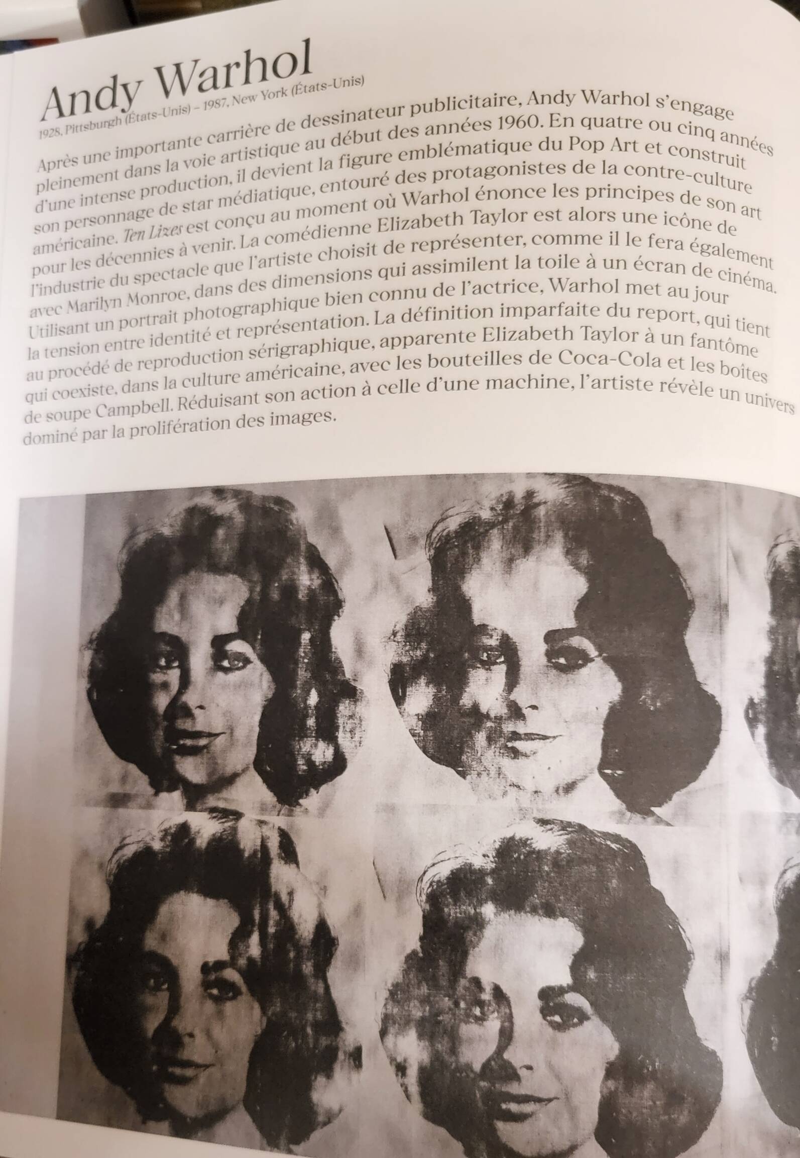 Lithographie offset Andy Warhol, Elizabeth Taylor Série limitée 133/300