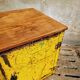 Industrial workbench trolley yellow chest of drawers