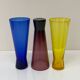 Set of three vintage coloured glasses from the 70s.