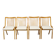 Set of four mid-century dining chairs restored by Jitona