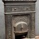 Napoleon III period cast iron fireplace mantel or front circa 1880