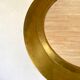 Round brass mirror 31 cm