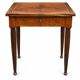 Table d’appoint marquetée avec miroir escamotable – XIXe siècle