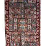 Handmade vintage Tunisian silk rug 51cm x 97cm, 1970s