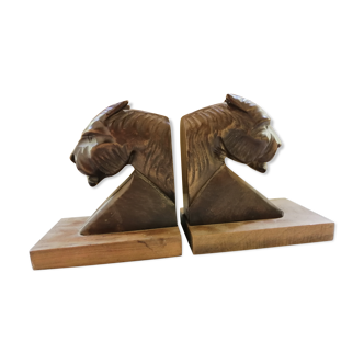 Pair of greenhouse books art deco panthers