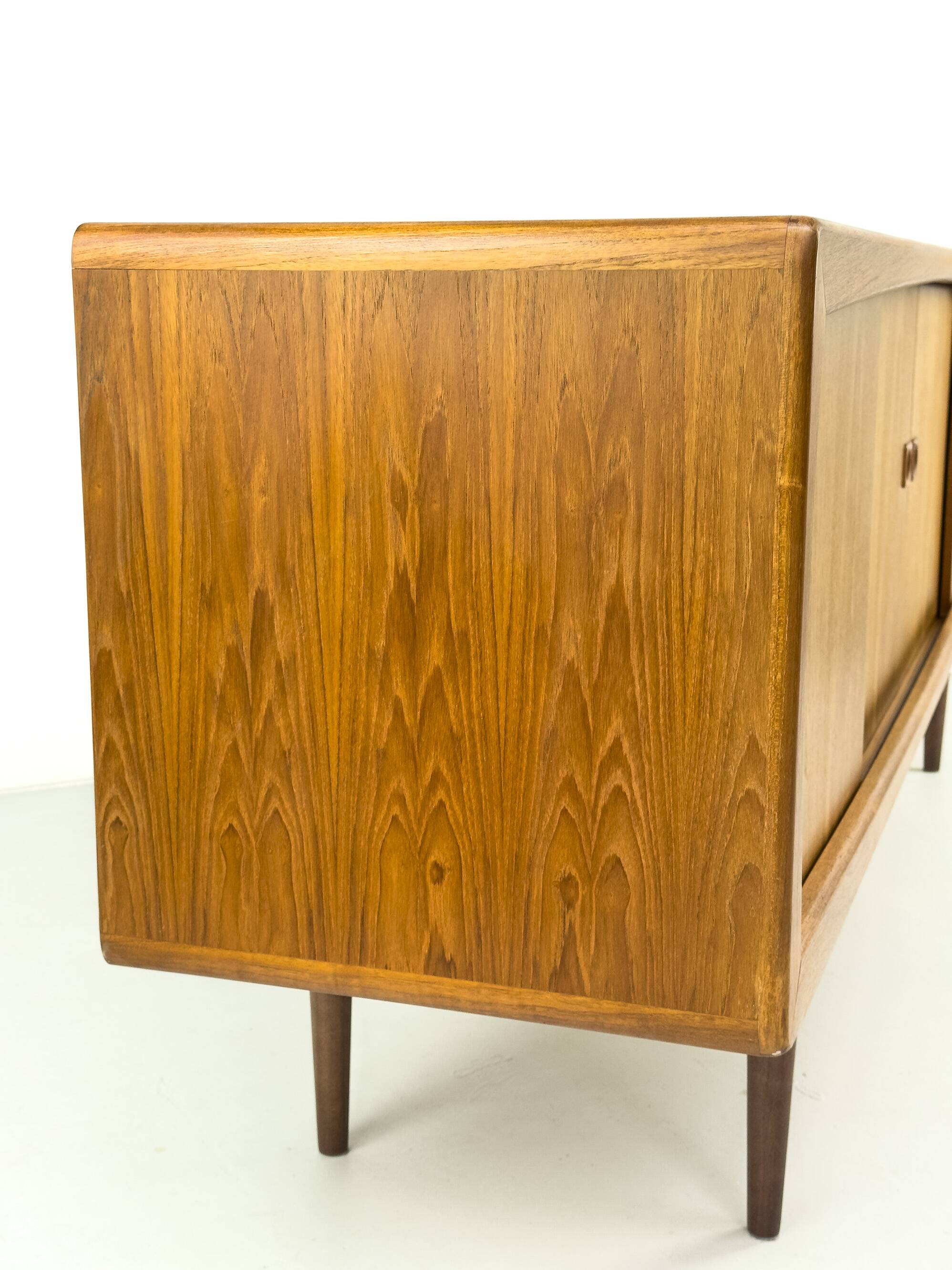 Vintage Teak Sideboard with Drawers and Sliding Doors, 1960s