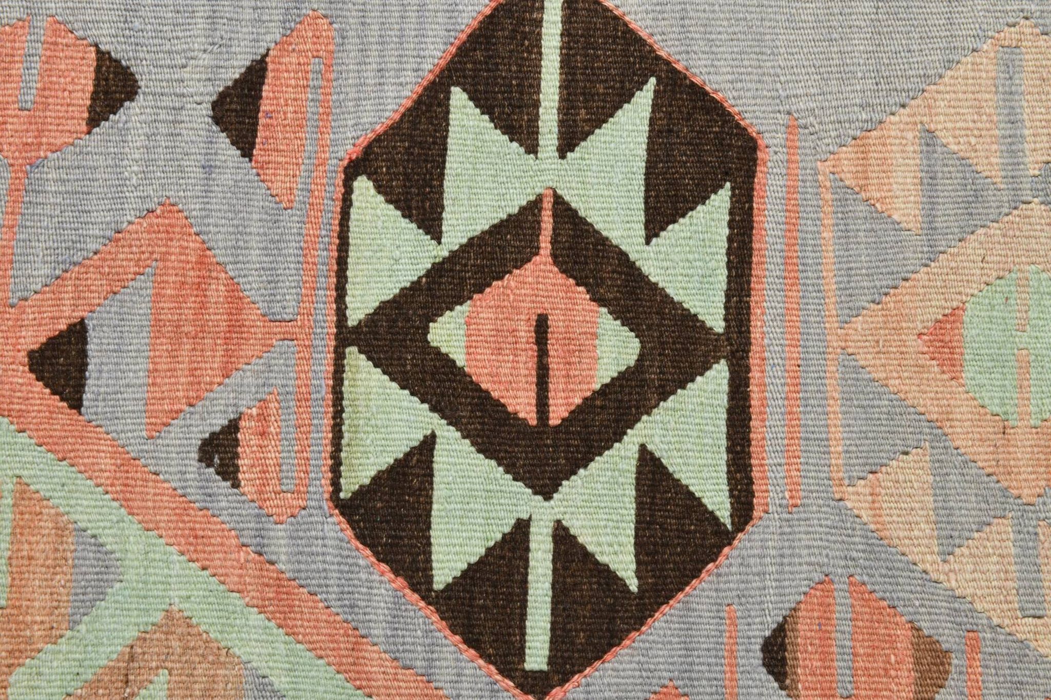 5x10 Geometric 58s Antique Kilim Rug, 168x313Cm