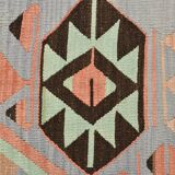 5x10 Geometric 58s Antique Kilim Rug, 168x313Cm