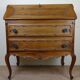 Louis XV Baroque scriban chest of drawers in solid wood, 20th century