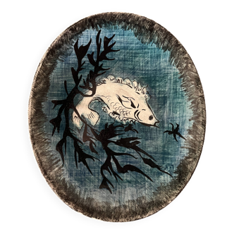 Youen glazed ceramic dish