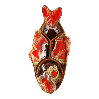 Vintage compartment plate Vallauris