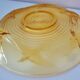 Cup, art deco centerpiece, 1930, pressed glass, molded, signed A.Miguel, albatross