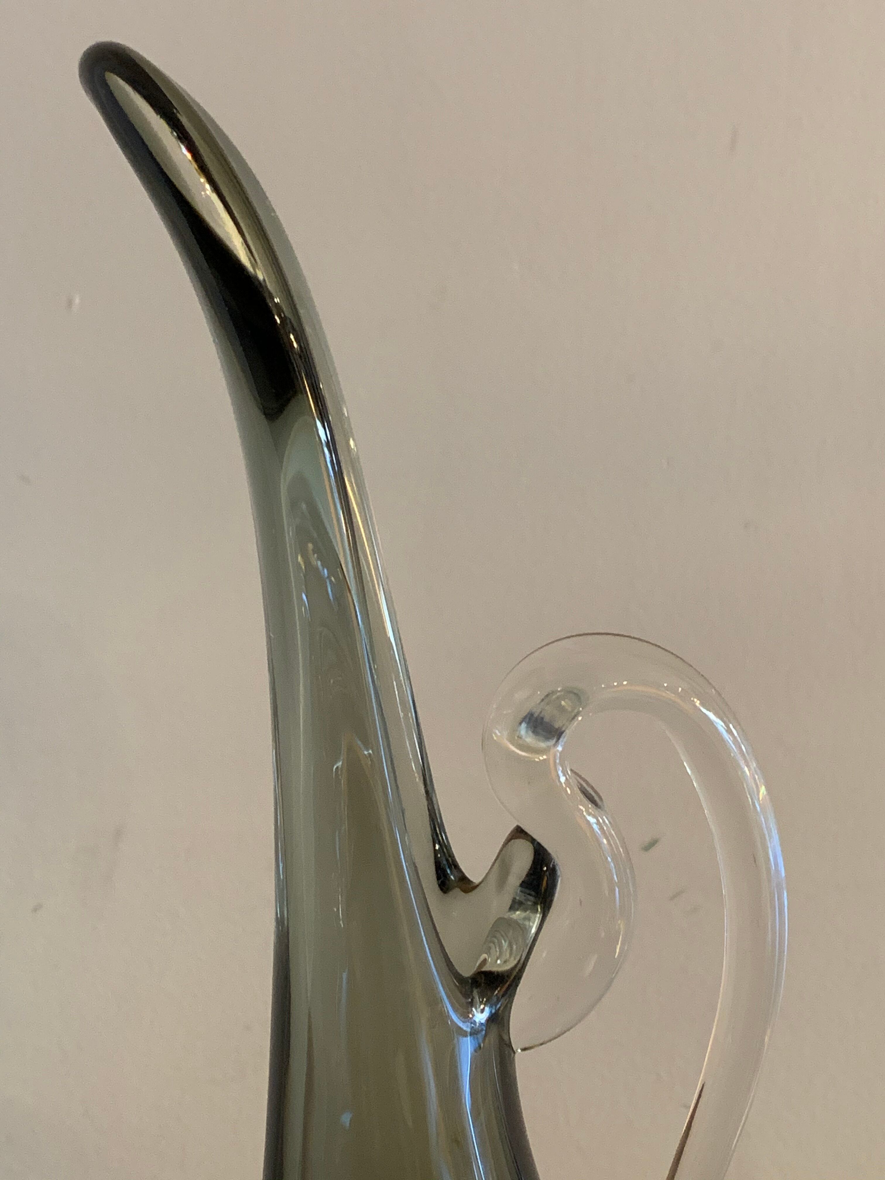 Sommerso Murano glass vase 1960