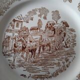 Set of 8 Sarreguemines dessert plates