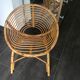 Rattan basket chair from the 60s