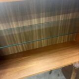 Canapé / canapé vintage en cuir noir martin stoll