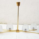 Large brass chandelier