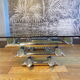 Table basse 1970 métal chromé