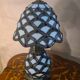 lamp with 2 lights, stained glass, handmade lead solder, Tiffany style