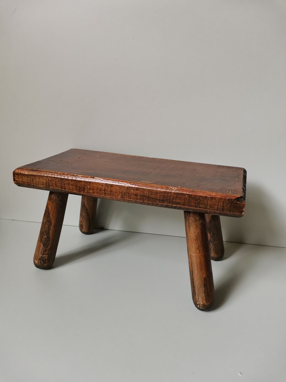 Vintage rustic wooden stool